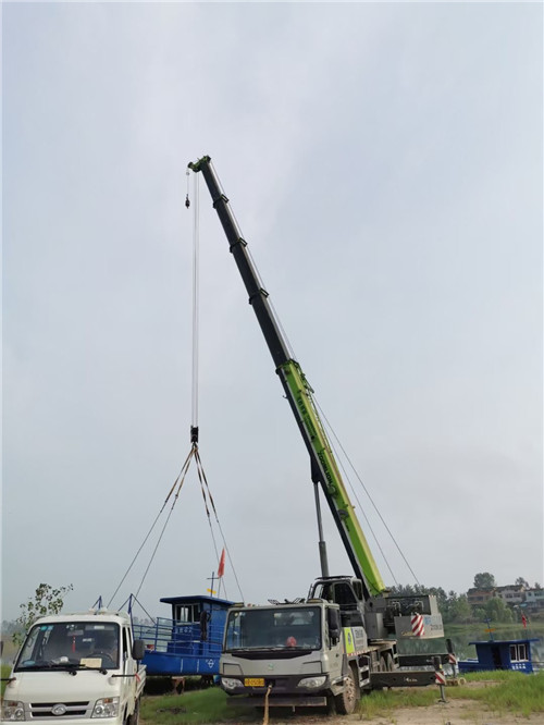 府谷县桥梁建设吊装案例